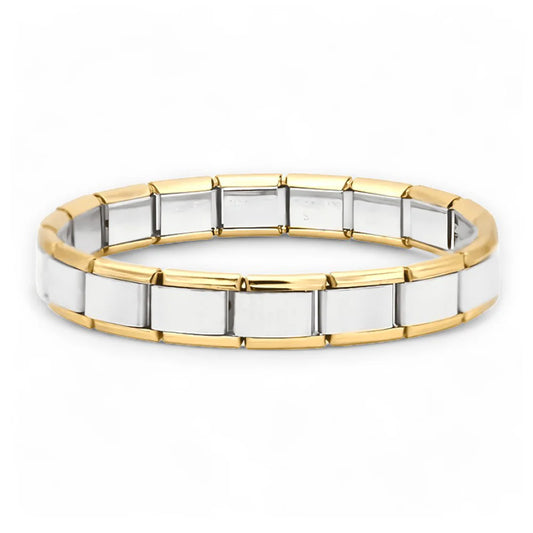 Charmz Italian Bracelet | Gold Trim